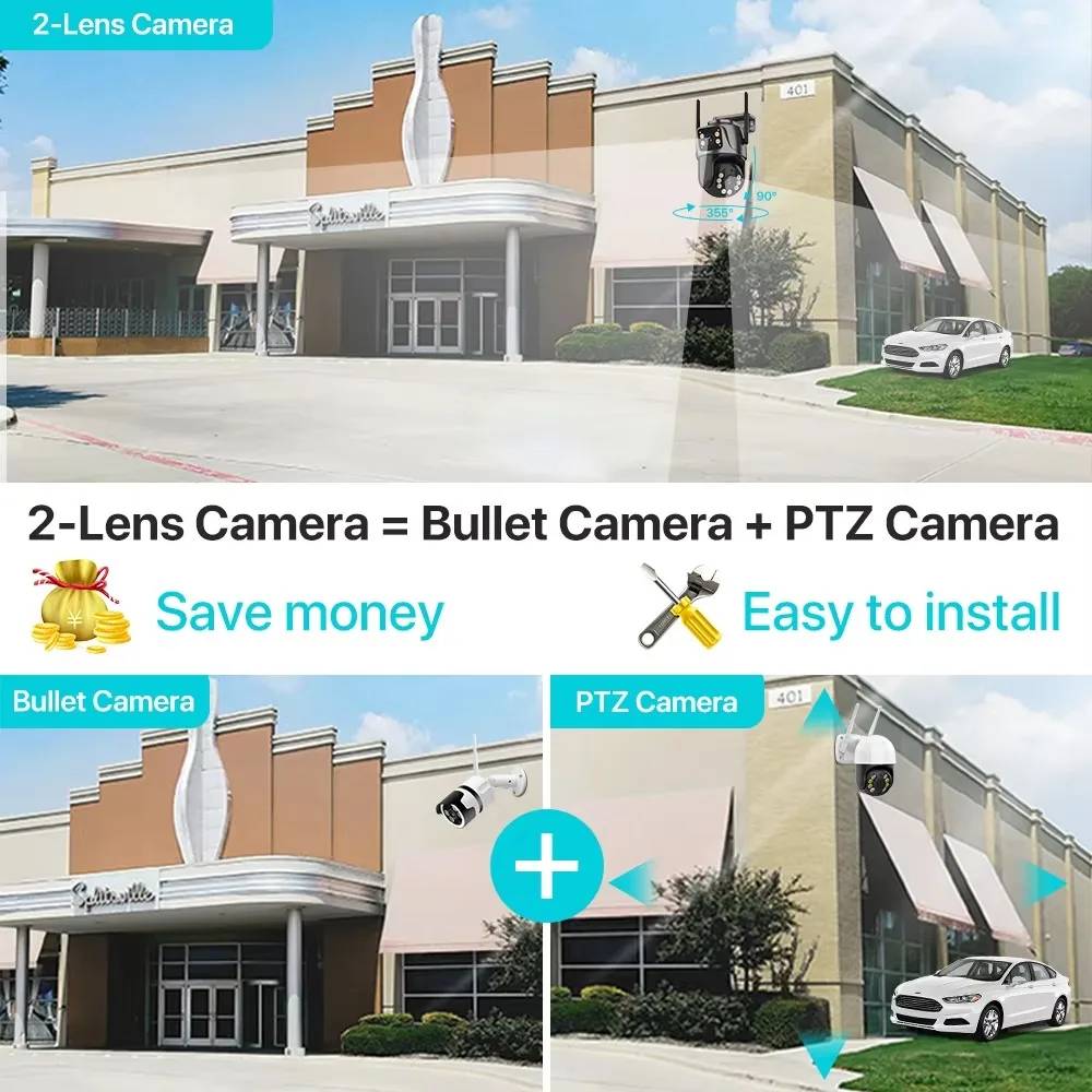 4K 8MP HD Wifi PTZ Camera