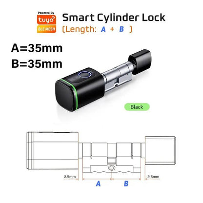 Smart Cylinder Lock With Tuya